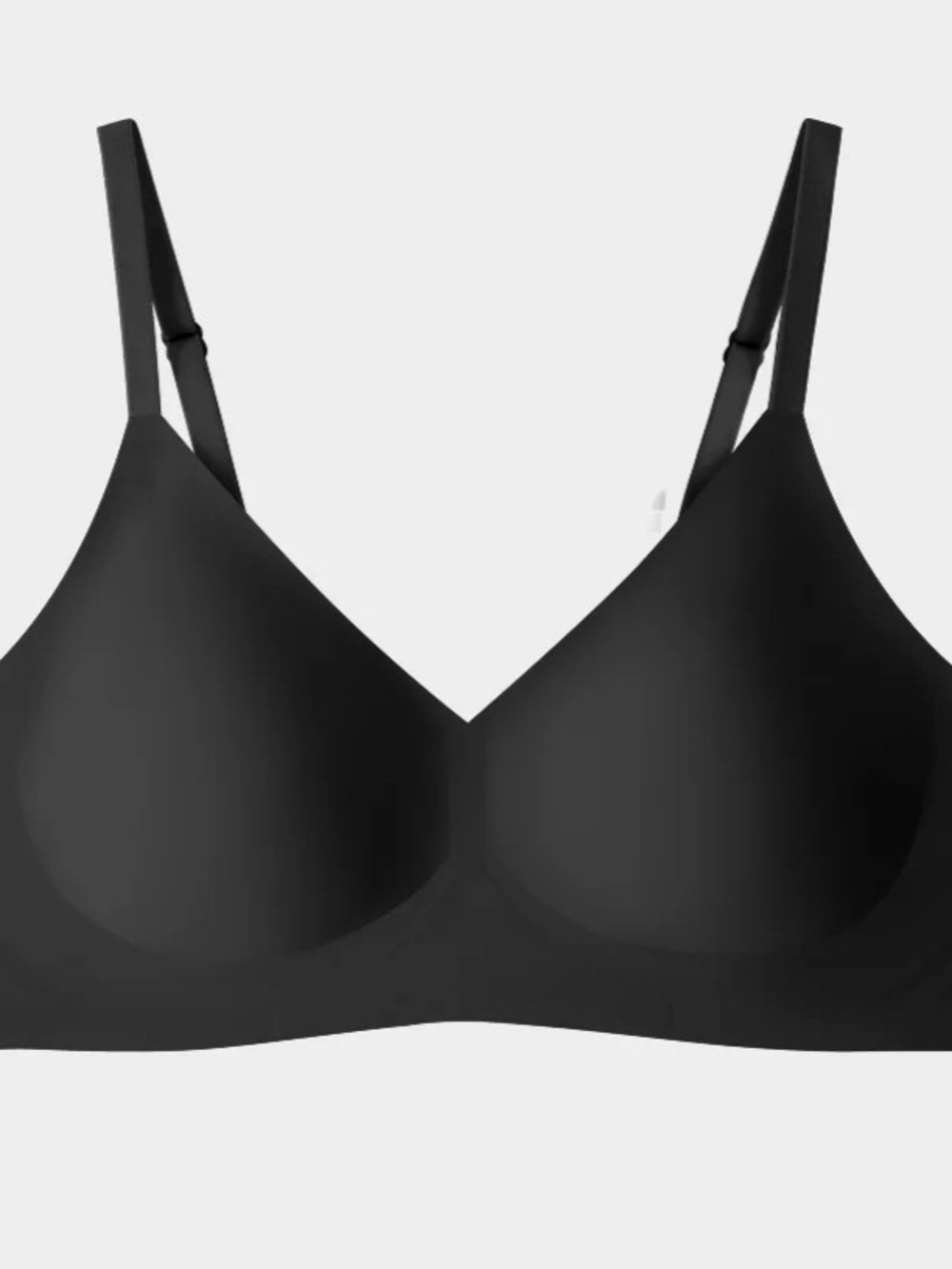 Eby Relief Bra Wireless Seamless Black With Removable Pads Size Med